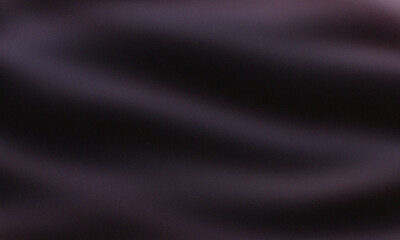 Fototapeta premium Deep, dark purple satin fabric with subtle, elegant waves and a fine grain texture, creating a mysterious abstract background.