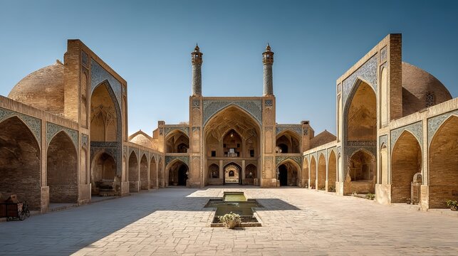 Vakil Mosque, in southern Iran, was constructed from 1751 to 1773 during the Zand era.