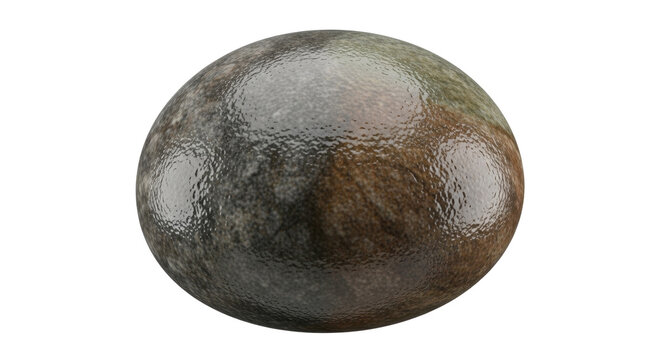 Textured planet surface with craters and rock formations