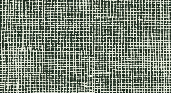 Abstract geometric wallpaper design featuring a textured grid of squares and binary code on a metallic gray surface backdrop