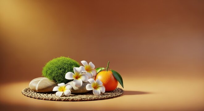 Gentle golden light illuminates an offering of fresh, natural elements, conveying deep gratitude, humility, and the spirit of thankfulness and peace, gentle, appreciation, kindness