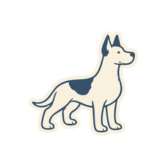 Fototapeta premium vector image of a dog