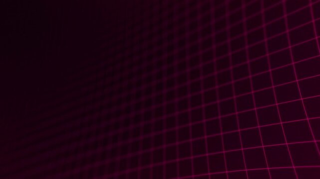 3d cinematic perspective of grid lines loop animation retro background. 4K loopable footage