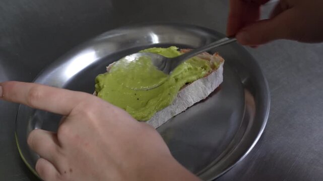 Professional Bread Preparation in Commercial Kitchen Close Up