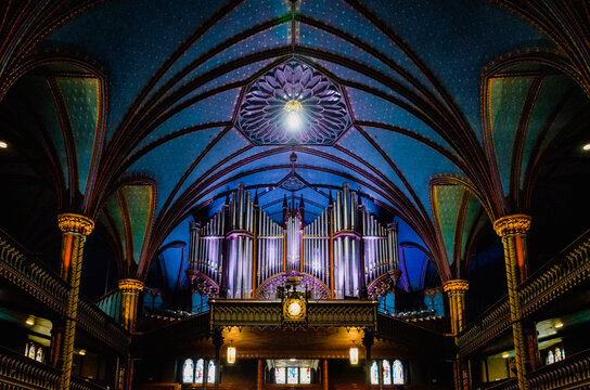 Pipe organ in the Notre-Dame Basilica of Montreal