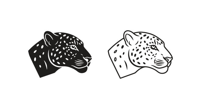 Leopard Print Logo Designs & Animal Symbols Vector