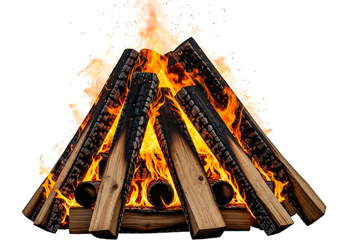 Colorful stylized teepee with vibrant flame patterns inside its structure isolated on white background