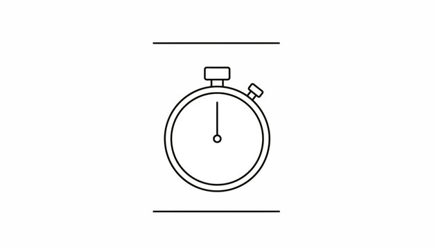 Stopwatch Icon, Time Measurement, Countdown, Timer Symbol, Speed and Performance