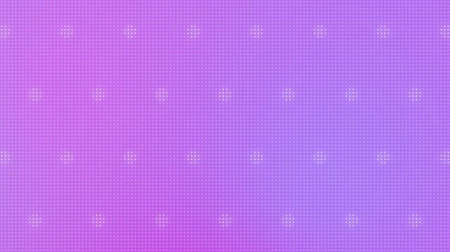 LED Dot Polka Dots Growing Loop Animation White Lights Blue Purple Gradient Background