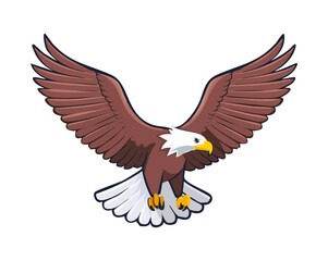 Fototapeta premium brown eagle standing on ground with detailed plumage for wildlife photography school logos and nature exploration guides for outdoor enthusiasts and hikers