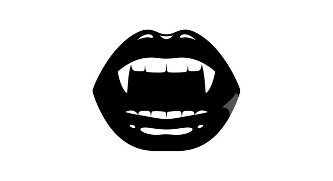 Vampire Mouth with Fangs