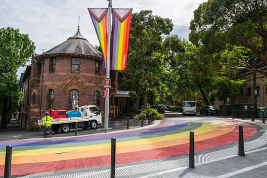 The historic T2 building at Taylor Square in Sydney stands as a focal point for the Oxford Street Revitalisation Project and the continued expansion of the surrounding Rainbow Precinct. November 2025.