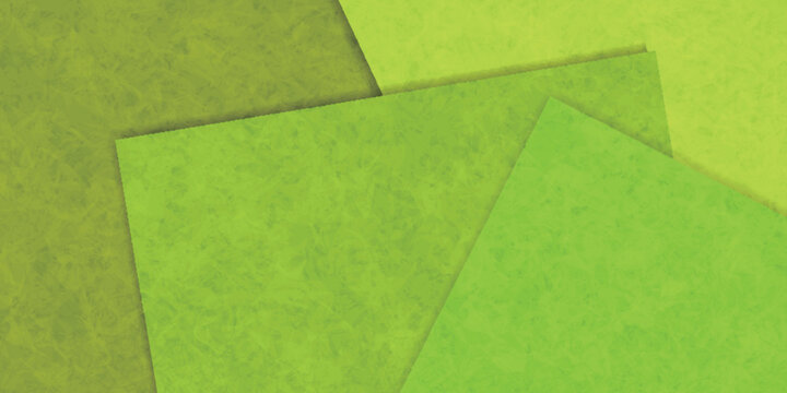 Layered Abstract Geometric Background in Vibrant Green Shades
