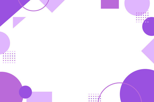 Minimal Purple Geometric Corner Frame, Transparent Background Elegant Abstract Decoration