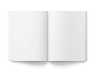 Naklejka premium Open book with blank pages ready for writing or drawing