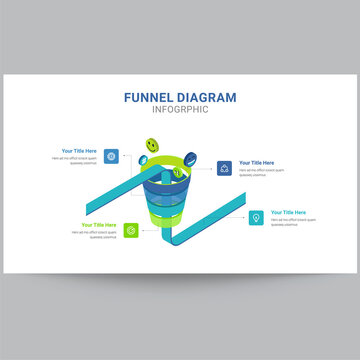 Funnel Diagram Infographics Templates Sildes