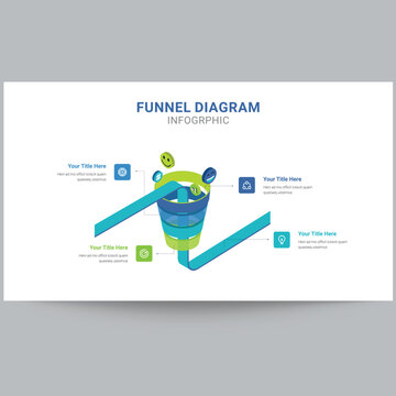 Funnel Diagram Infographics Templates Sildes