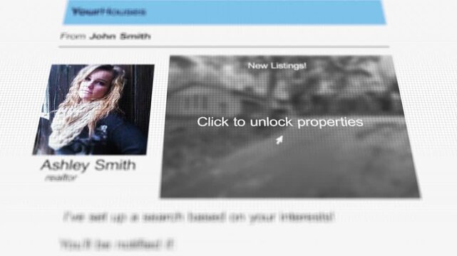 A Generic Realtor Sales Email About New Properties - Female Properties
