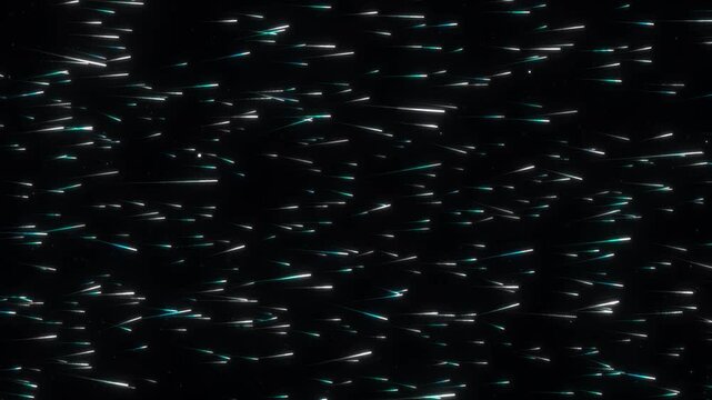 Abstract Quantum Flow Background with Glowing Neon Blue Light Streaks for High-Tech Visuals, a mesmerizing 4k, Seamless Loop