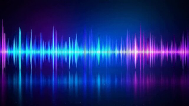 Dynamic Colorful sound wave pattern representing Generative AI and Creative Energy