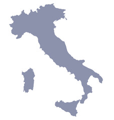 Fototapeta premium Simple and ultra detailed Italy vector map