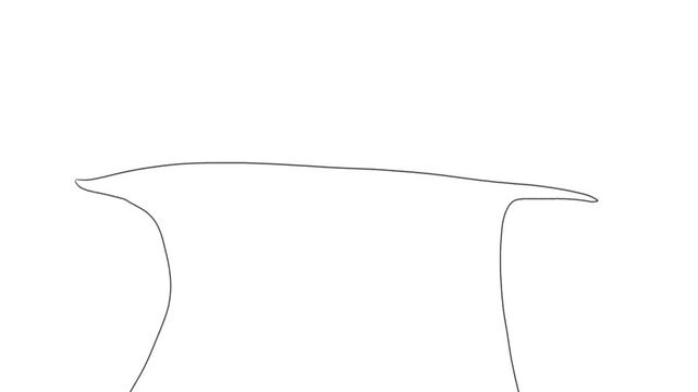 On the screen, a plane or paper or sheet is bent or curled.
