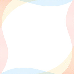 Obraz premium 曲線のシンプルな背景、フレーム、正方形サイズ