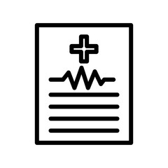 Obraz premium Medical report icon design template