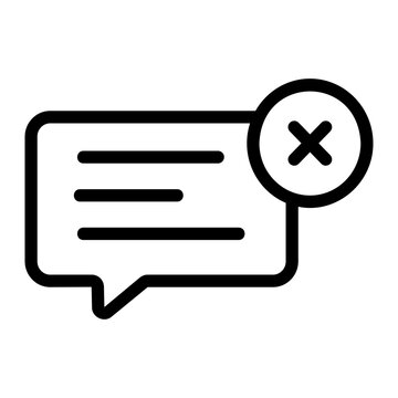 Error message Line Icon