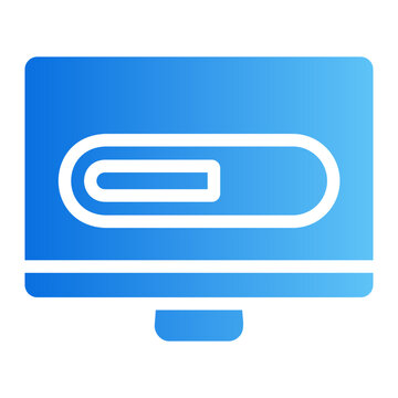 Progress bar Line Gradient Icon