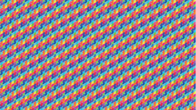 Vibrant Colorful Geometric Abstract Repeating Pattern
