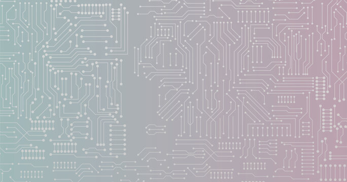 Modern Electronics Pathway Background. Technology Circuit Blueprint Background