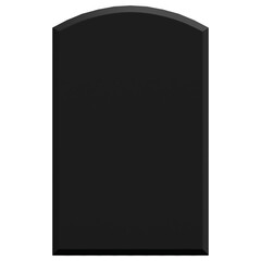 Fototapeta premium 3D Black Solid Wide Curved Arch Frame Shape