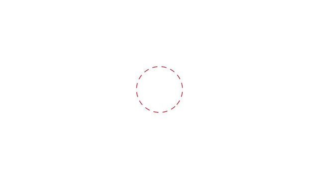 circular highlight animation with dotted outline focus effect.