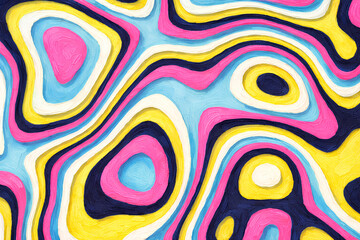 Fototapeta premium Colorful abstract oil painting.