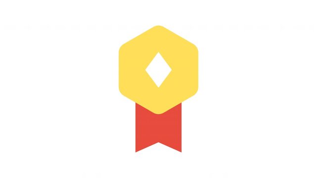 Floating animated honor medal graphic, perfect for achievement trackers or academic success apps and websites