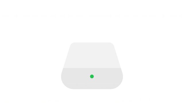 Steaming animated humidifier visual, perfect for smart home control or room climate apps and websites