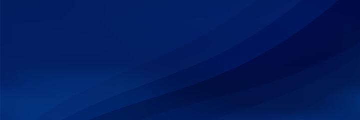 Obraz premium Abstract Dark Blue Wave Background with Elegant Navy Gradient Layers. Vector Illustration