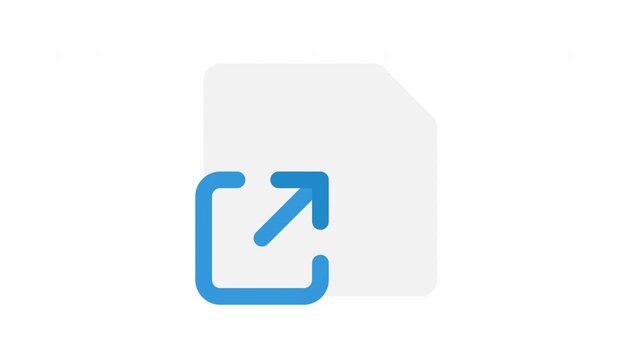 Looping share file motion design, ideal for digital document transfers, social media platforms, or network interfaces