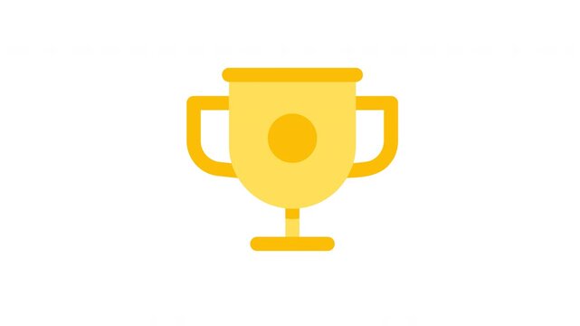 Premium Trophy motion design element, ideal for gaming leaderboards, award ceremonies, and winner interfaces