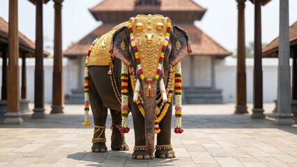 Obraz premium Kerala Temple Elephant