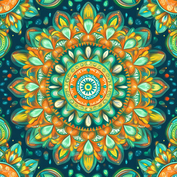 Colorful Mandala Pattern Design