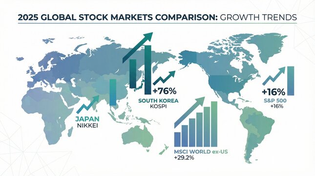 2025 Global Markets Growth Trends World Map KOSPI MSCI