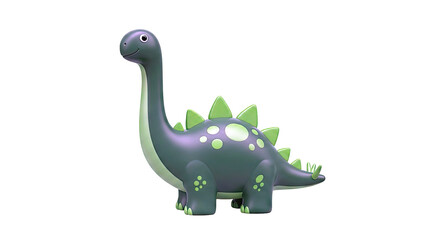 Fototapeta premium Cute Green Cartoon Dinosaur Toy