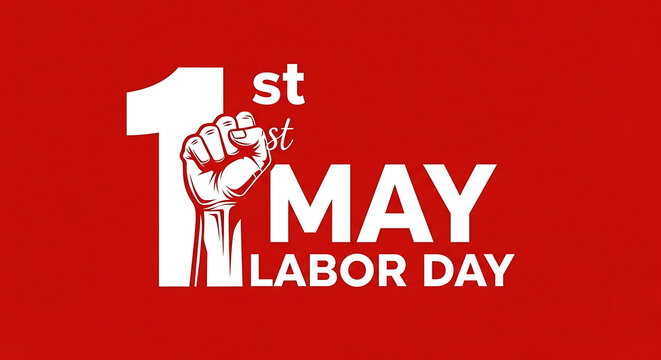 Labor day graphic design element for may 1st celebration