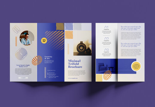 Minimal Creative Business Trifold Brochure Layout