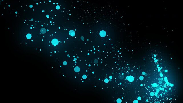 sparkling glitter star dust trail particle magic tail loop Animation video transparent background with alpha channel.