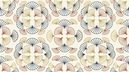 Naklejka premium Intricate pastel mandala pattern with seamless circular motifs for textiles and wallpapers.