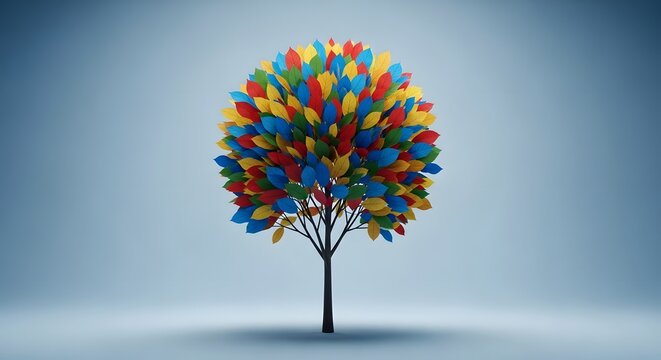 Celebrating international friendship day with colorful tree of diverse friends and global unity