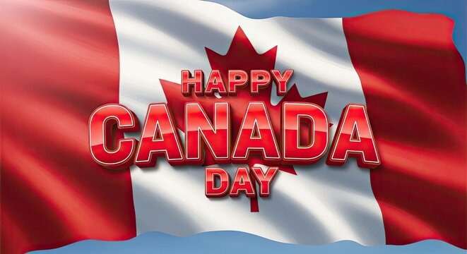 Happy canada day celebration a vibrant display of national pride